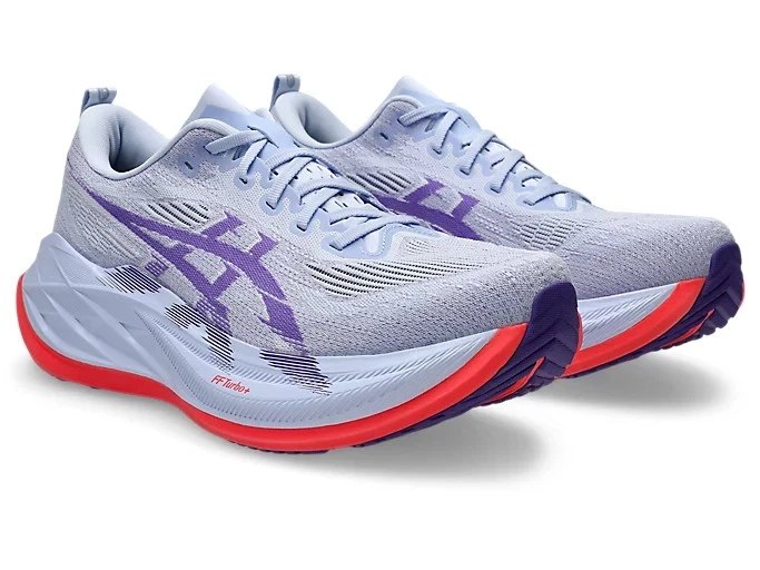 Asics Mens Asics Superblast 2 Sneakers Runners Shoes in Blue Fade/Edo Purple - US 12