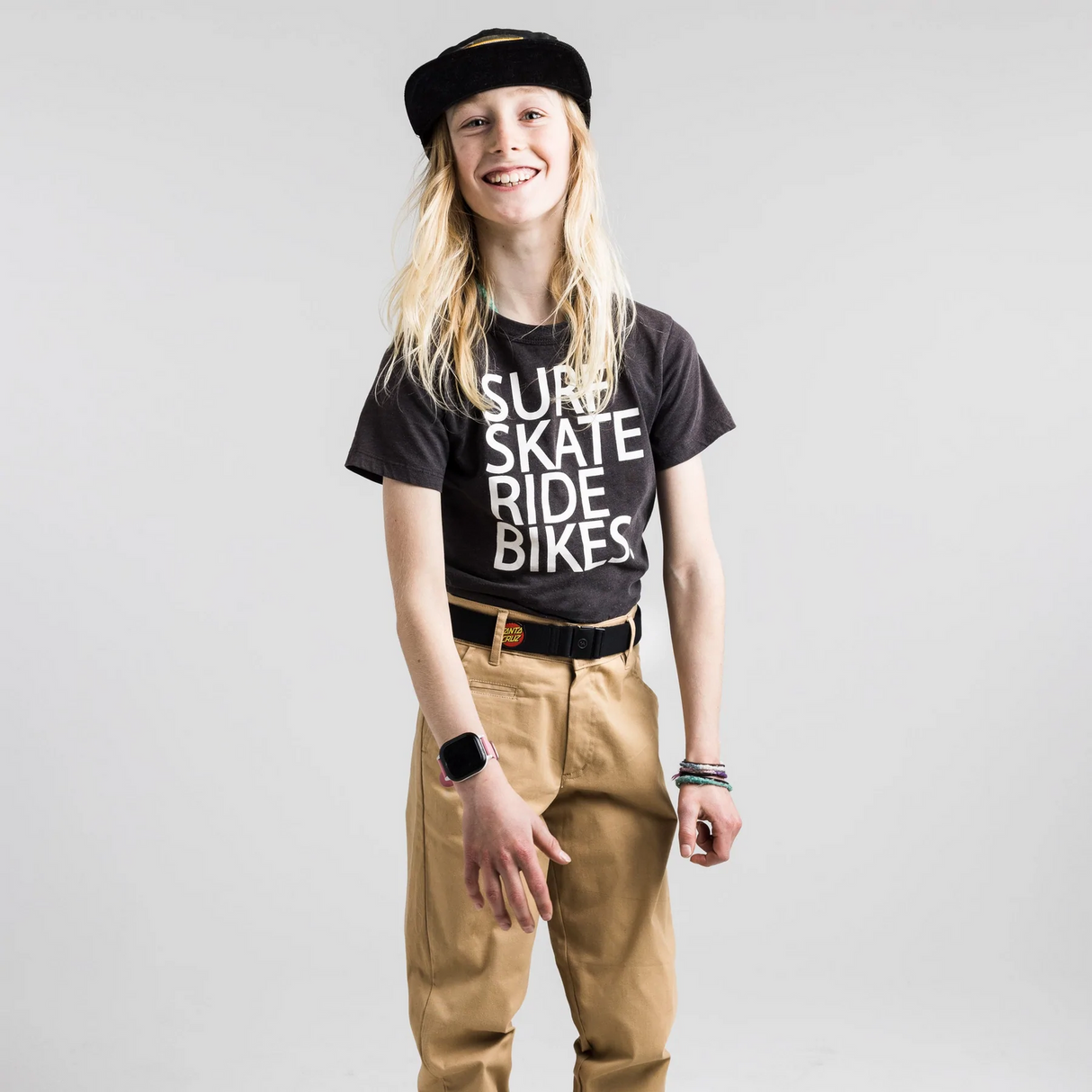 Arcade Santa Cruz Youth Stretch Belt w/ Travel Friendly Buckle - One Size