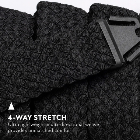 Arcade Futureweave Slim Stretch Belt in Vapor Charcoal Travel Friendly Buckle - One Size