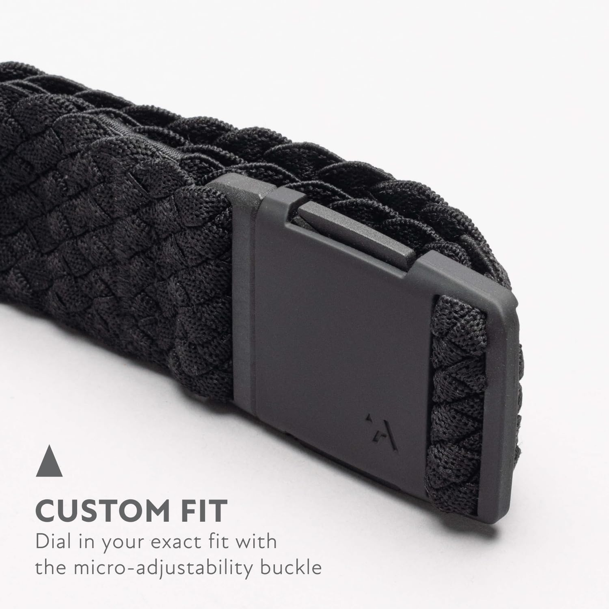 Arcade Futureweave Slim Stretch Belt in Vapor Charcoal Travel Friendly Buckle - One Size