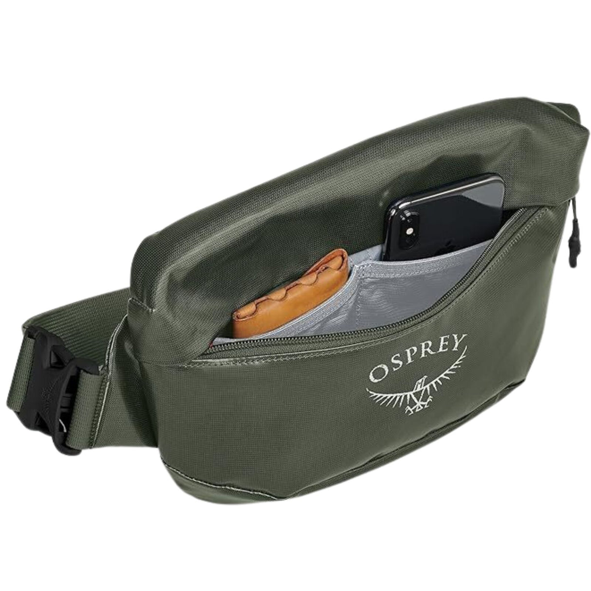 Osprey Transporter Waist Bum Bag Lifestyle Pack in Haybale Green - One Size