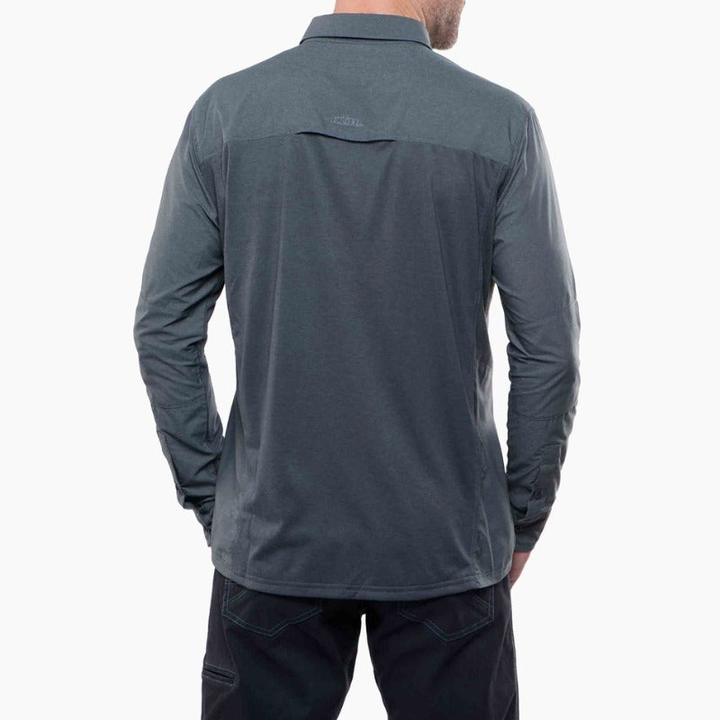 Kuhl Airspeed Mens Long Sleeve Shirt Sun Protection Breathable Top - Carbon