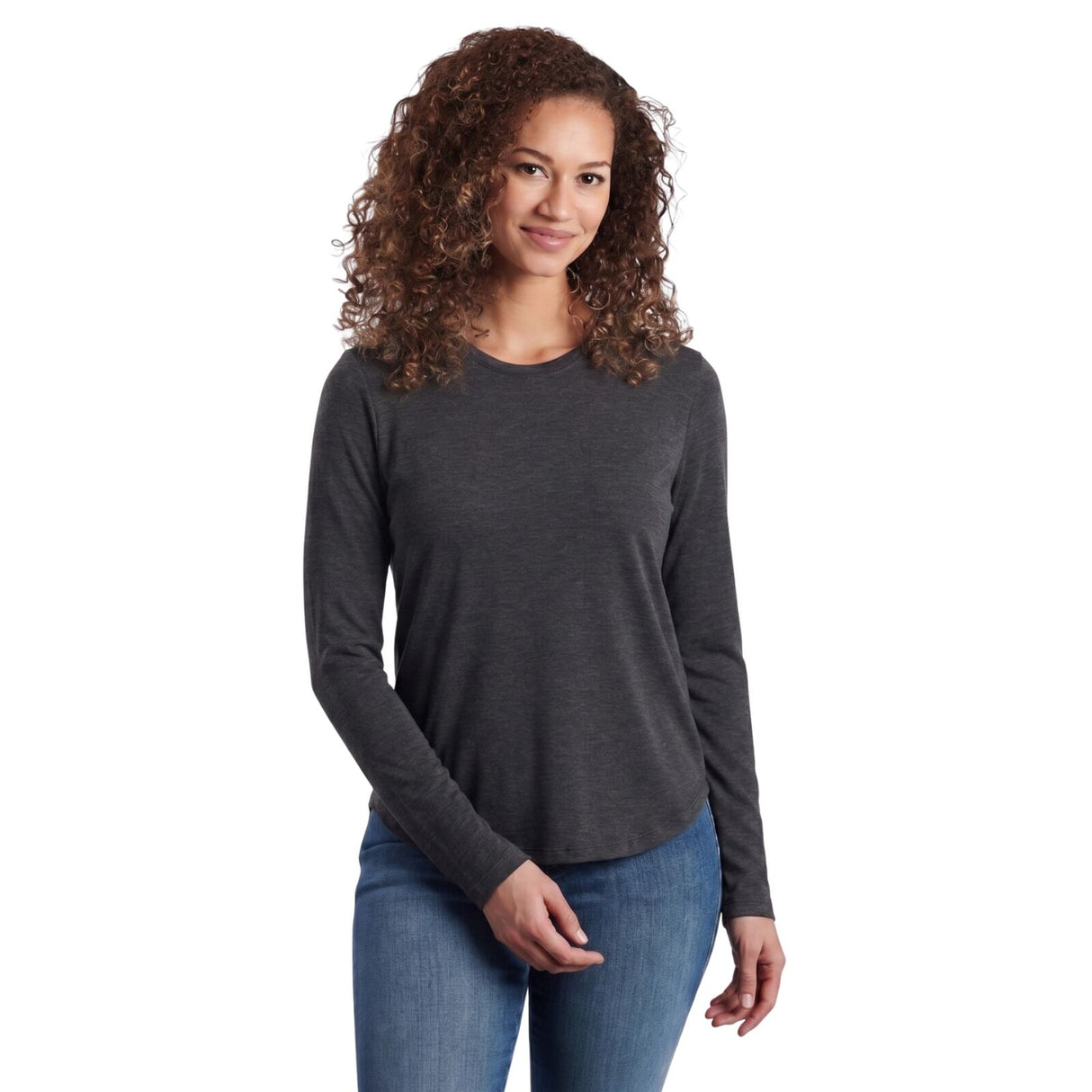 Kuhl Womens Konstance Outdoor Long Sleeve T Shirt Tee in Black