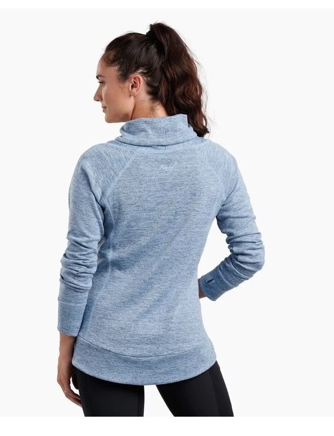 KUHL Women's Lea Pullover Jumper in Iris Blue Size XL