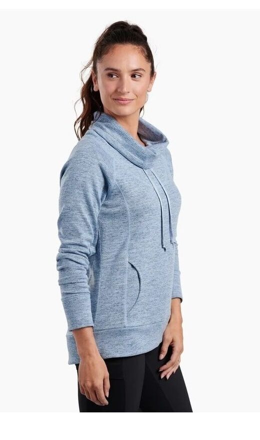 KUHL Women's Lea Pullover Jumper in Iris Blue Size XL