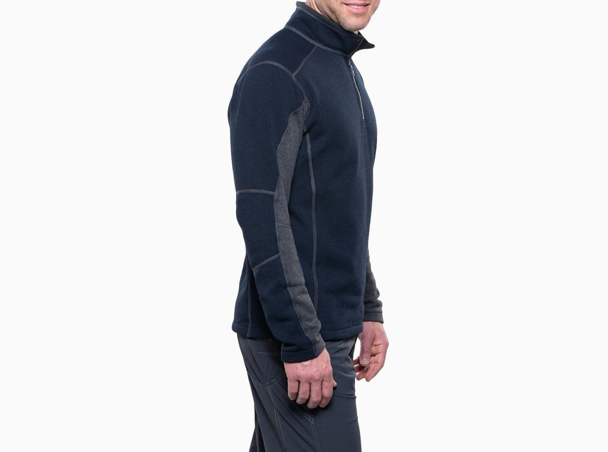 Kuhl Revel 1/4 Z Mutiny Mens Lightweight Sweater in Blue/Steel Size XXL