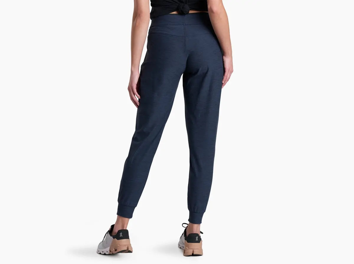 Kuhl Revivr Joggr Womens Pants UPF50+ Zippered Pockets 27" Inseam in Indigo Heather