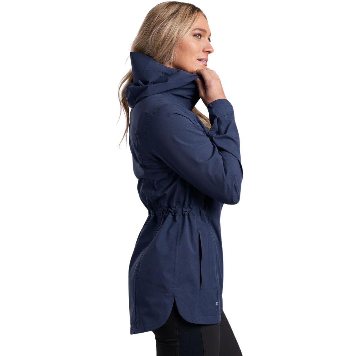 KUHL Stretch Voyagr Womens Rain Jacket Waterproof Lightweight in Blue Size XS