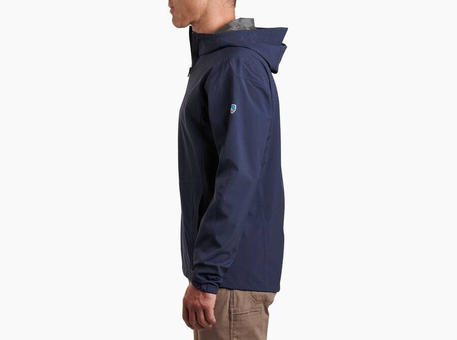 Kuhl Stretch Voyagr Jacket Rain Lightweight Breathable in Midnight Blue