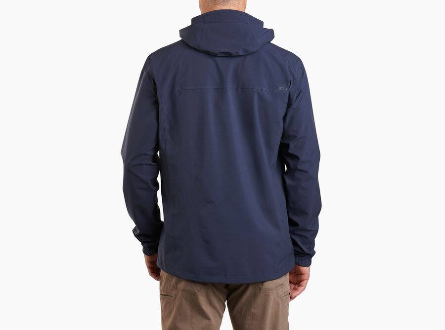 Kuhl Stretch Voyagr Jacket Rain Lightweight Breathable in Midnight Blue