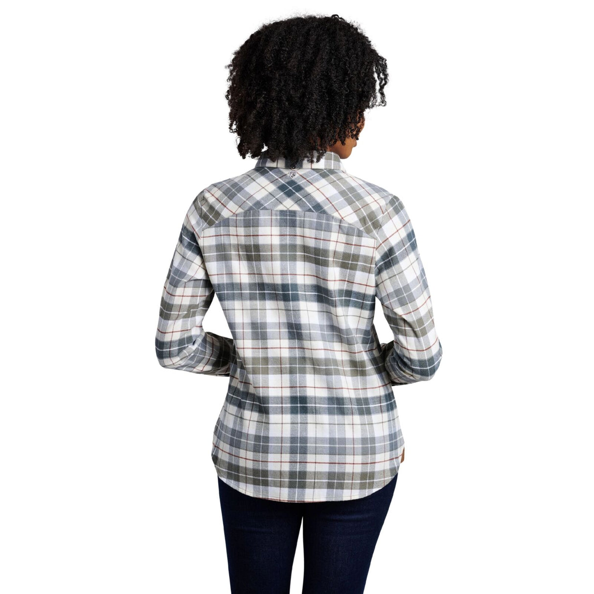 Kuhl Womens Tess Outdoor Hiking Long Sleeve Flannel in Sage