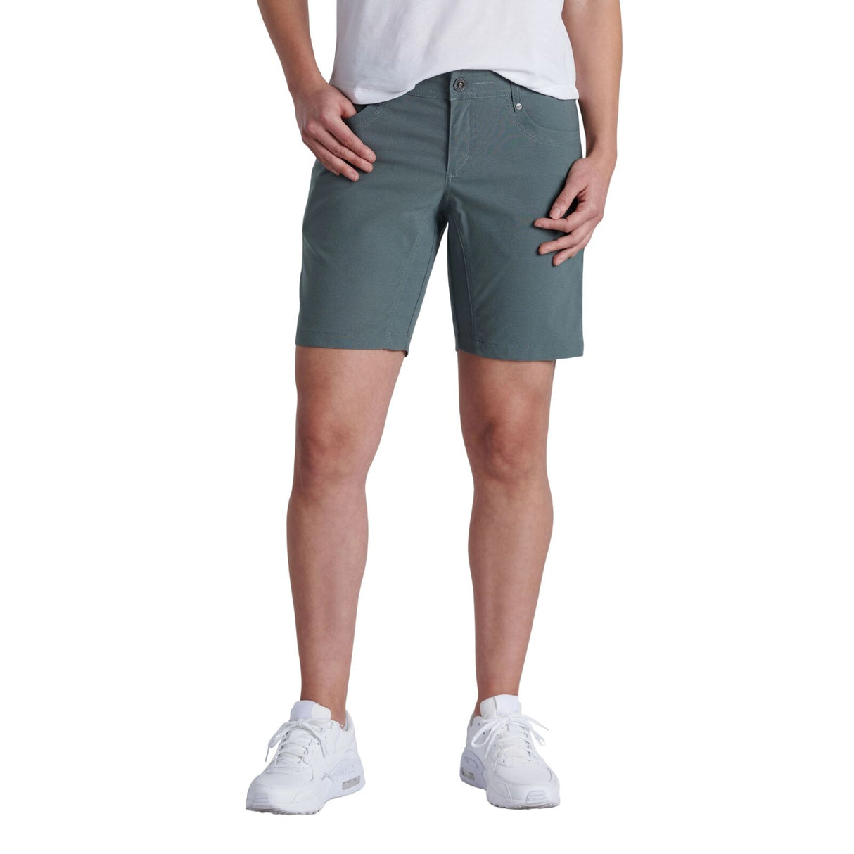Kuhl Womens Trekr 8in Outdoor Hiking Shorts in Pine