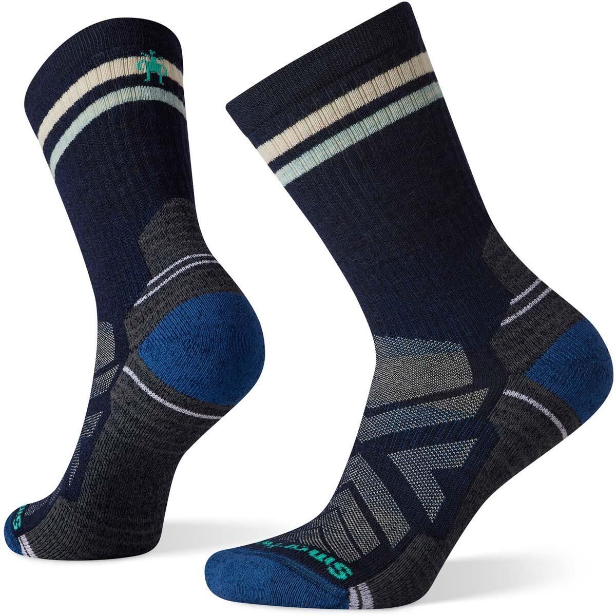 Smartwool Womens Performance Hike Lite Merino Wool Crew Sock in Deep Navy in Small Size