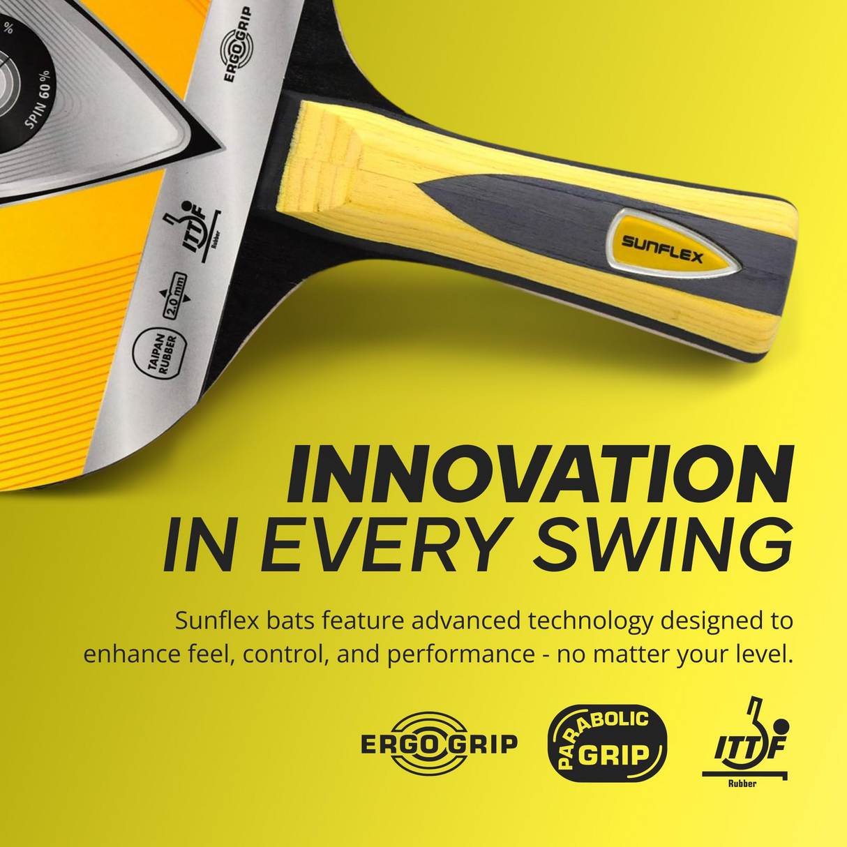 SUNFLEX Strike C35 Table Tennis Bat All-Round Advanced Training ITTF Approved