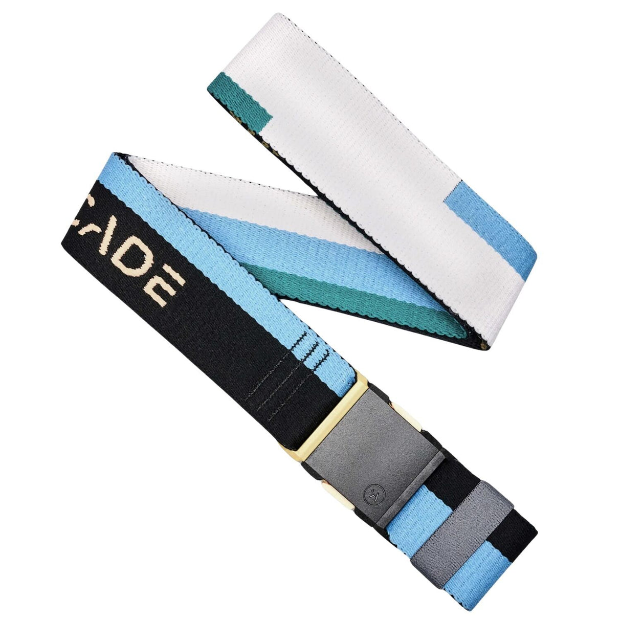 Arcade A2 Sierra Belt Stretch Metal-Free Buckle Recycled One Size in Sherbet/Forest