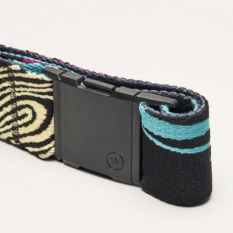 Arcade A2 Slim Stretch Belt in Save The Waves Travel Friendly Buckle Amalfi/Rise - One Size