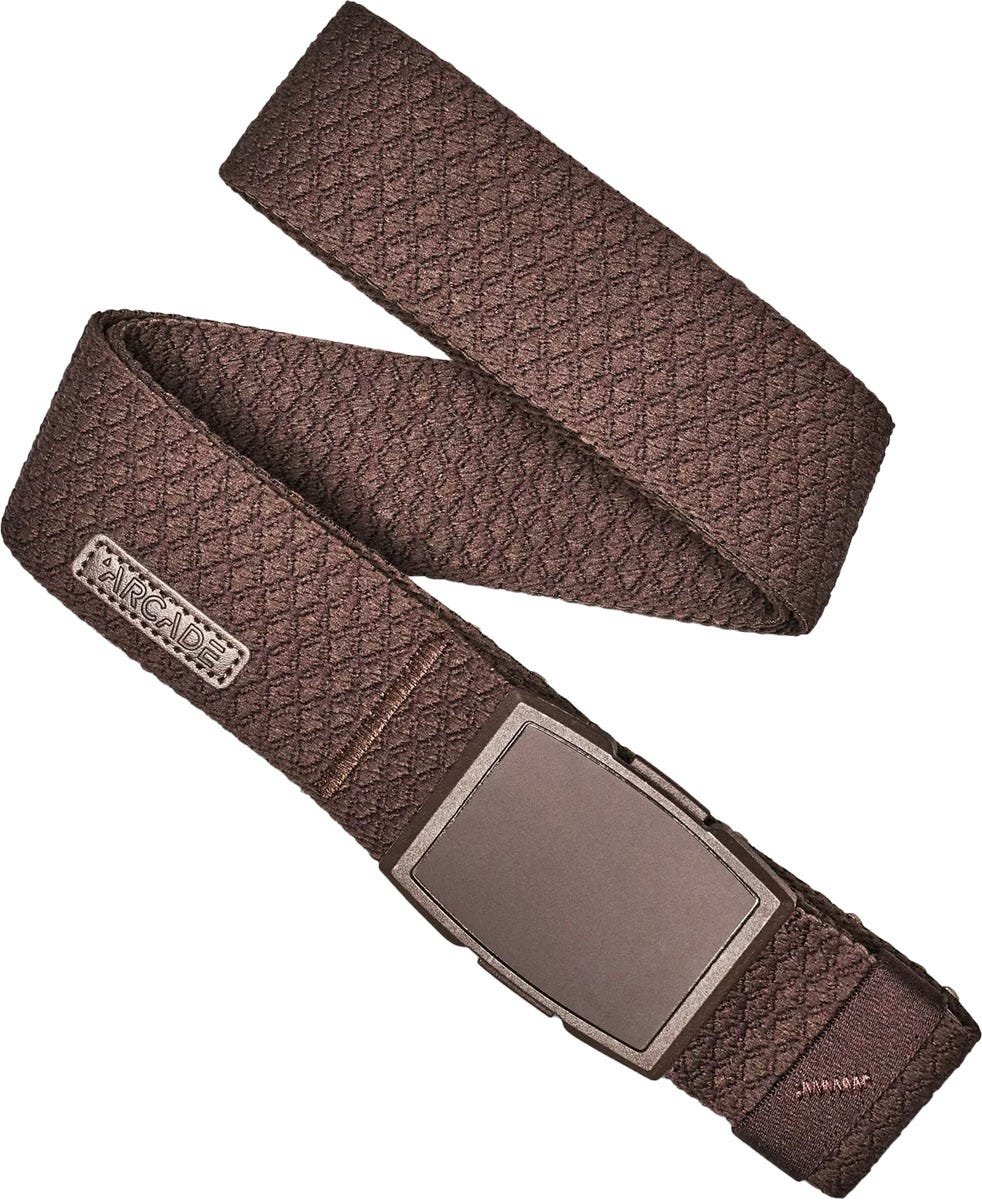 Arcade Slim Stretch Belt Capture Travel Friendly Buckle Salient Walnut - One Size