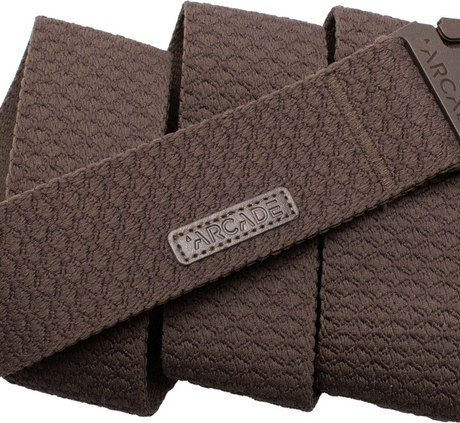 Arcade Slim Stretch Belt Capture Travel Friendly Buckle Salient Walnut - One Size