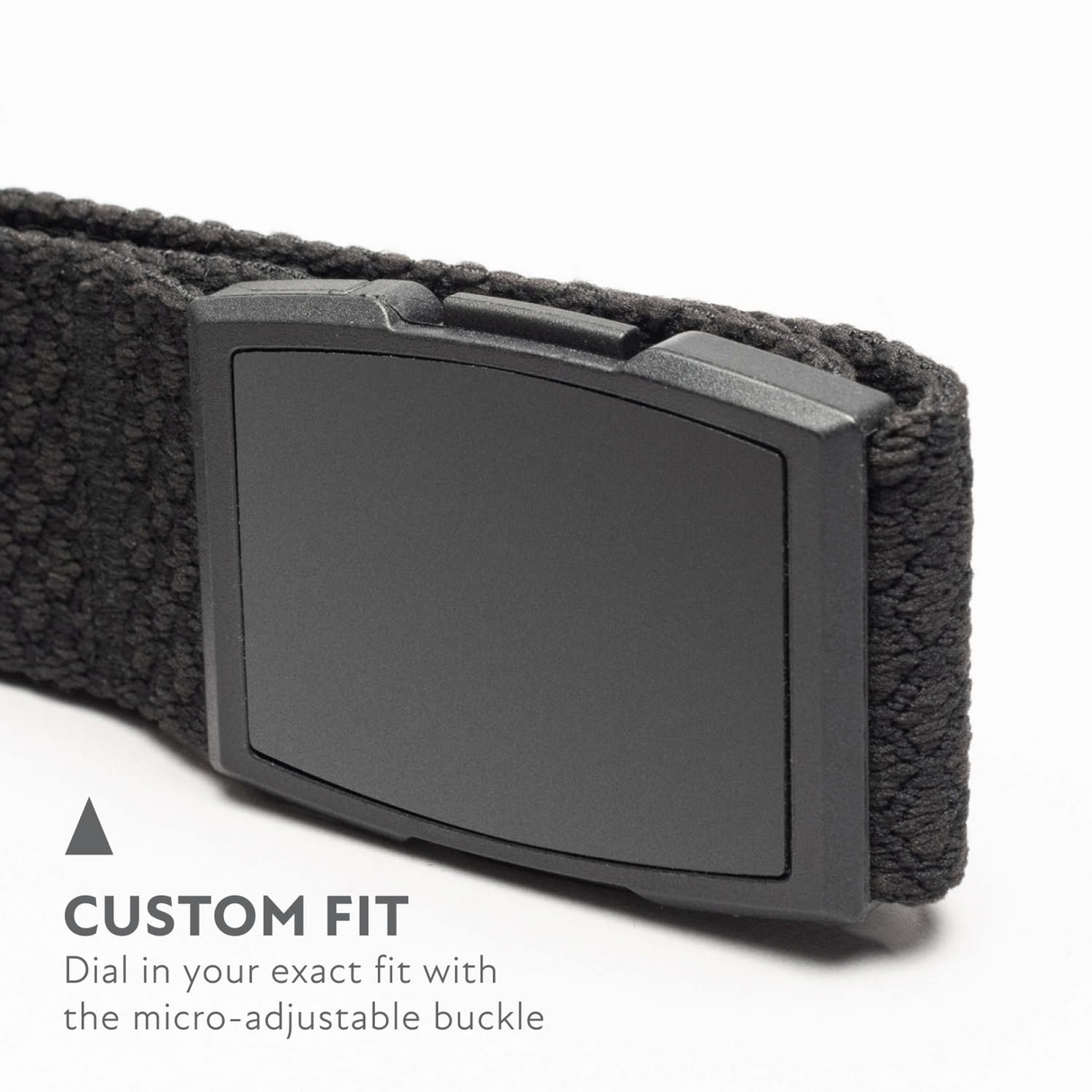 Arcade Capture Slim Stretch Belt in Salient Limo Travel Friendly Buckle - One Size