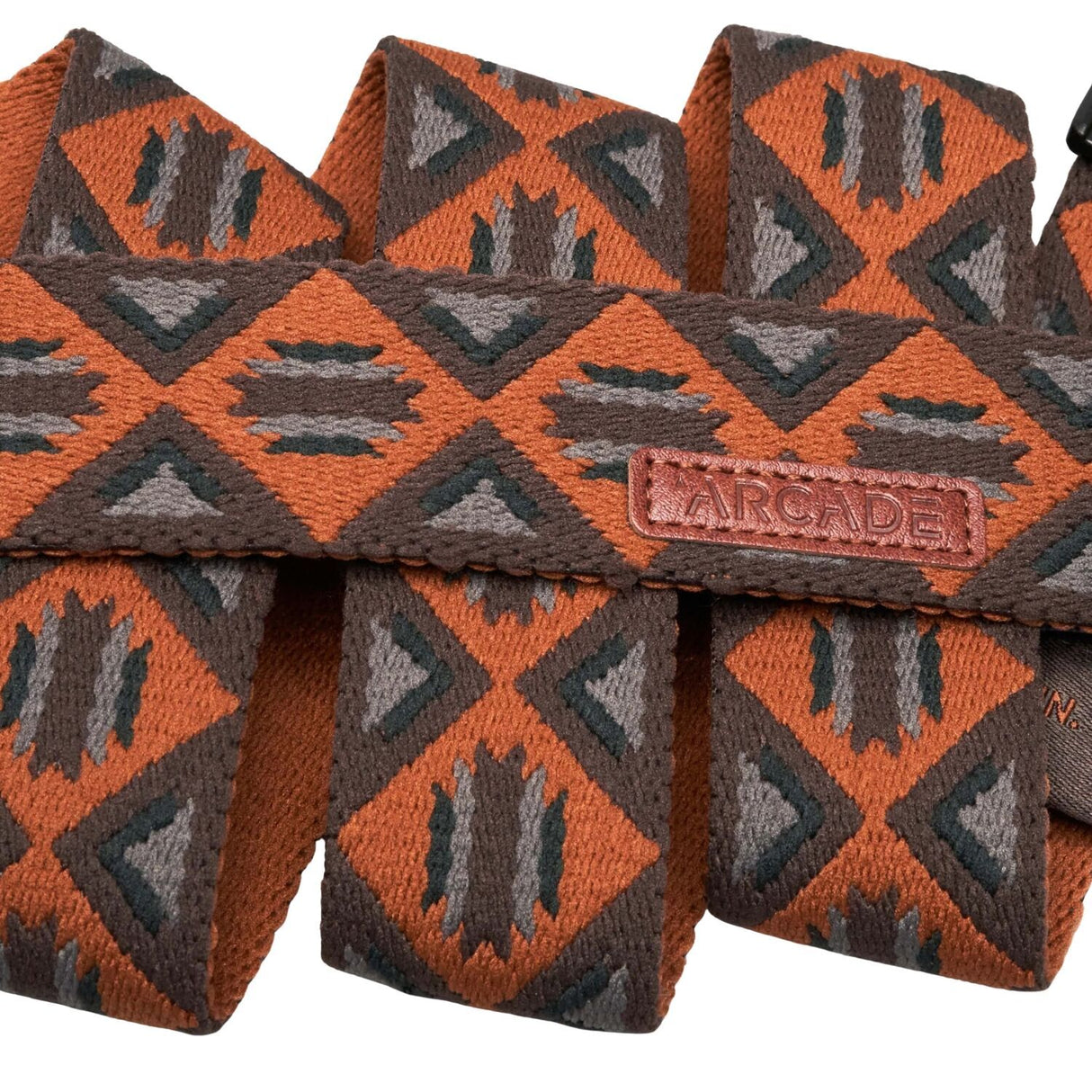 Arcade A2 Slim Belt Creosote Performance Stretch Recycled Adjustable One Size in Bay/Medium Brown