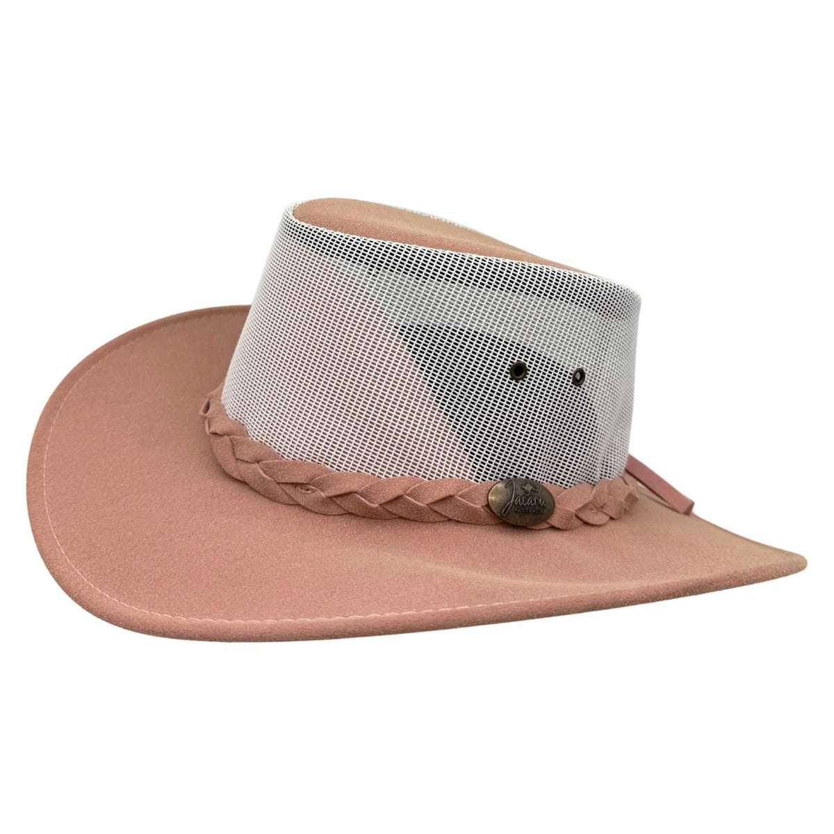 Jacaru 1066 Rizon Soft Vegan Leather Breeze Hat - Mesh Crown (Made in Australia)