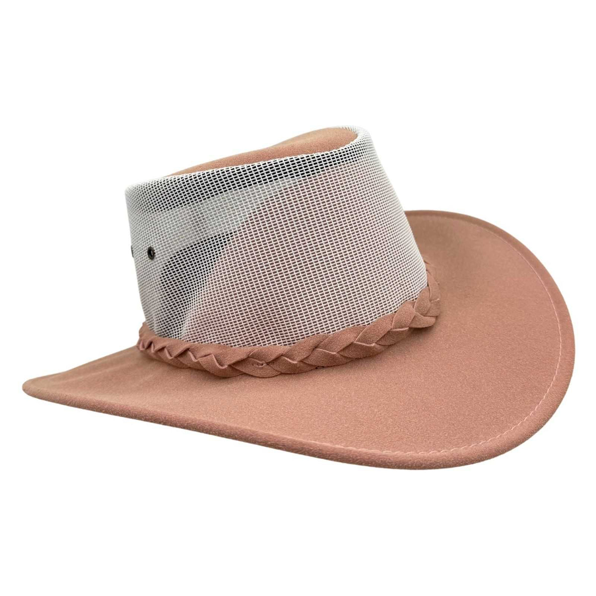 Jacaru 1066 Rizon Soft Vegan Leather Breeze Hat - Mesh Crown (Made in Australia)