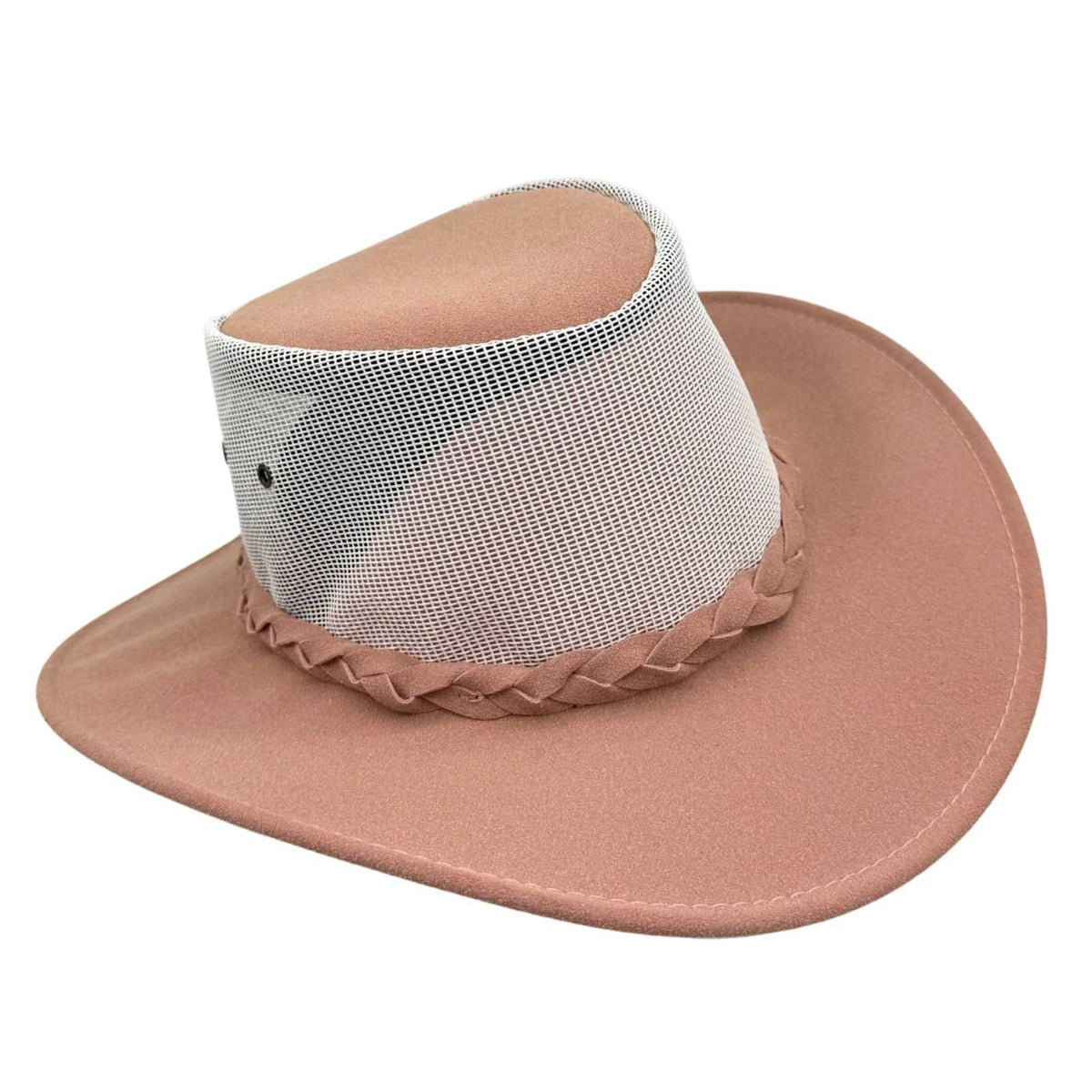 Jacaru 1066 Rizon Soft Vegan Leather Breeze Hat - Mesh Crown (Made in Australia)
