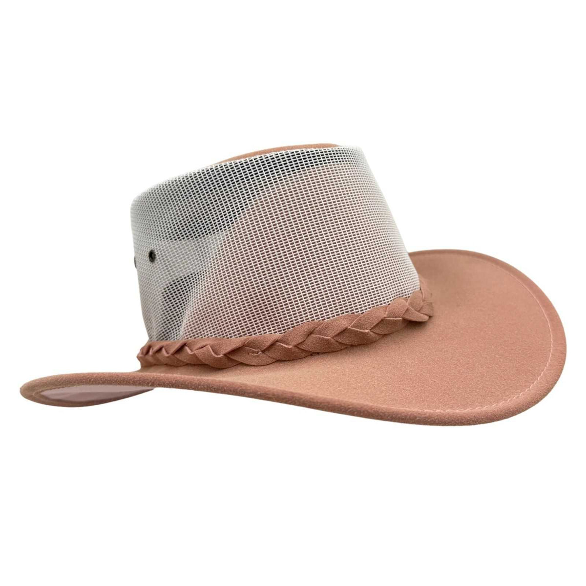 Jacaru 1066 Rizon Soft Vegan Leather Breeze Hat - Mesh Crown (Made in Australia)