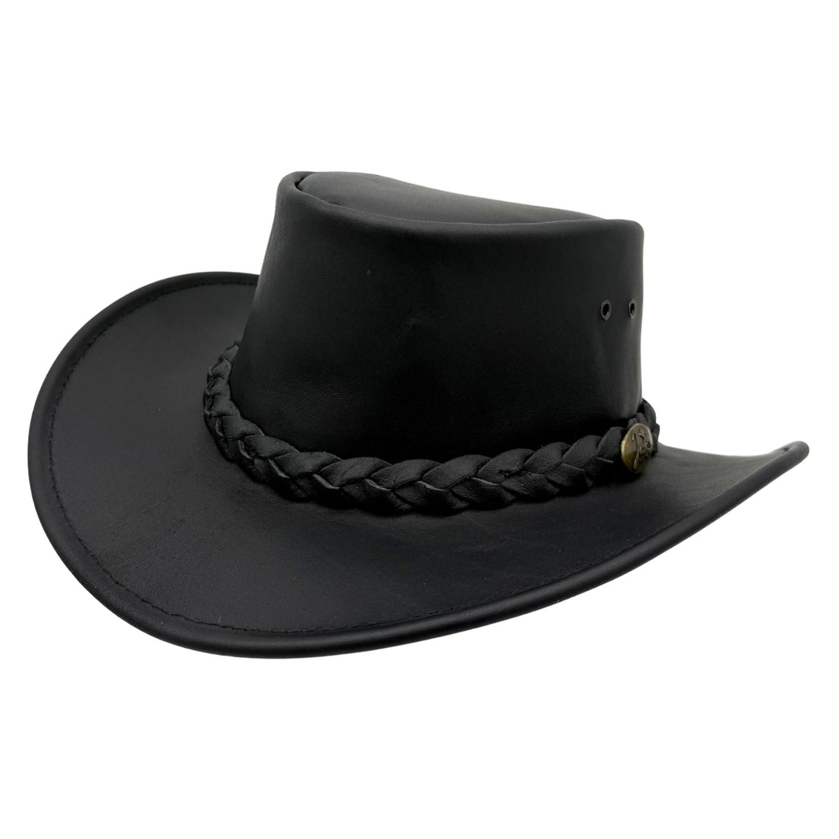 Jacaru 1069 Buffalo Leather Hat - Water Resistant UPF 50+ & 10 Year Warranty (Made in Australia)