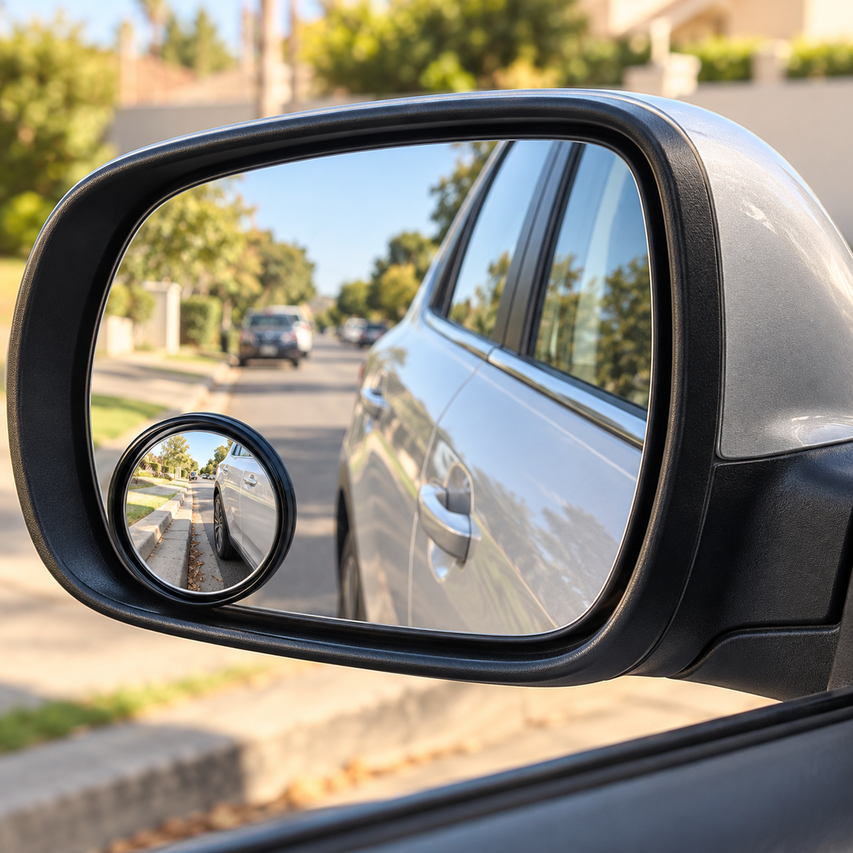 2x Blind Spot Car Mirrors 360 Degrees Wide Angle Adjustable Rear Side View Convex Glass