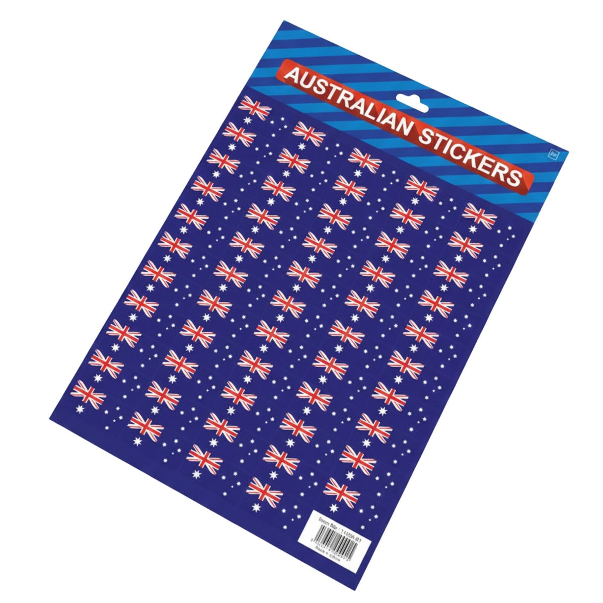 Australian Flag Stickers A4 Sheet (Same Size) – Festive Decoration for Australia Day