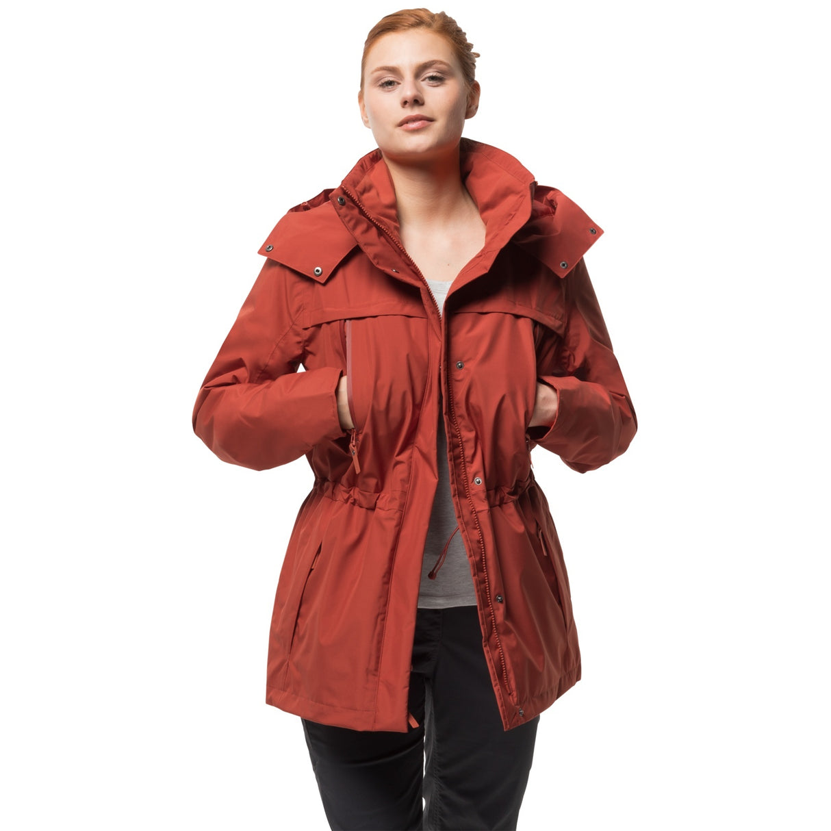 Jack Wolfskin Womens Fairway Ecosphere Warm Jacket (Waterproof Windproof) - Mexican Pepper