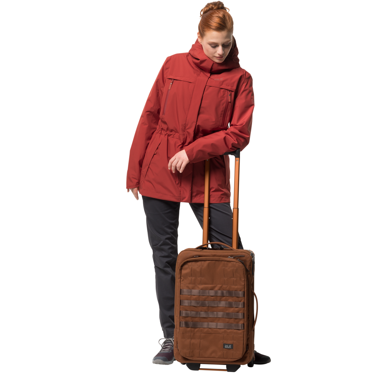Jack Wolfskin Womens Fairway Ecosphere Warm Jacket (Waterproof Windproof) - Mexican Pepper