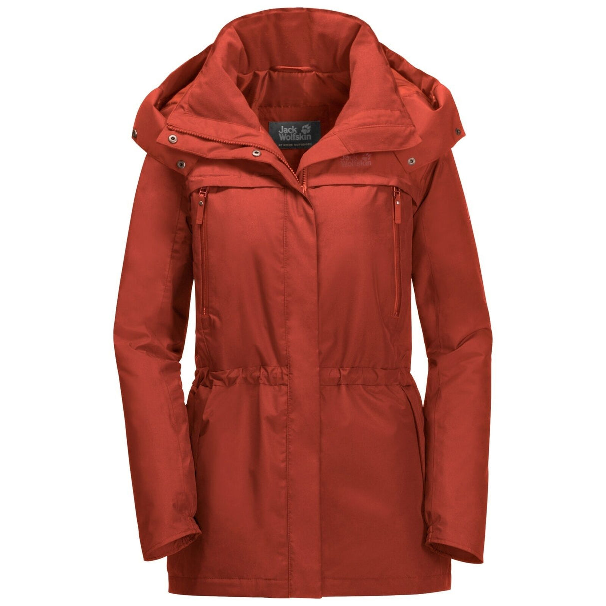 Jack Wolfskin Womens Fairway Ecosphere Warm Jacket (Waterproof Windproof) - Mexican Pepper