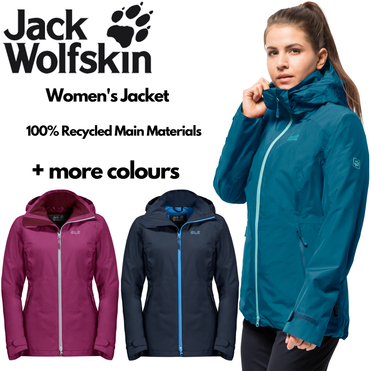 Jack Wolfskin Womens Thermal Jacket Karelia Trail Ecosphere - Celestial Blue