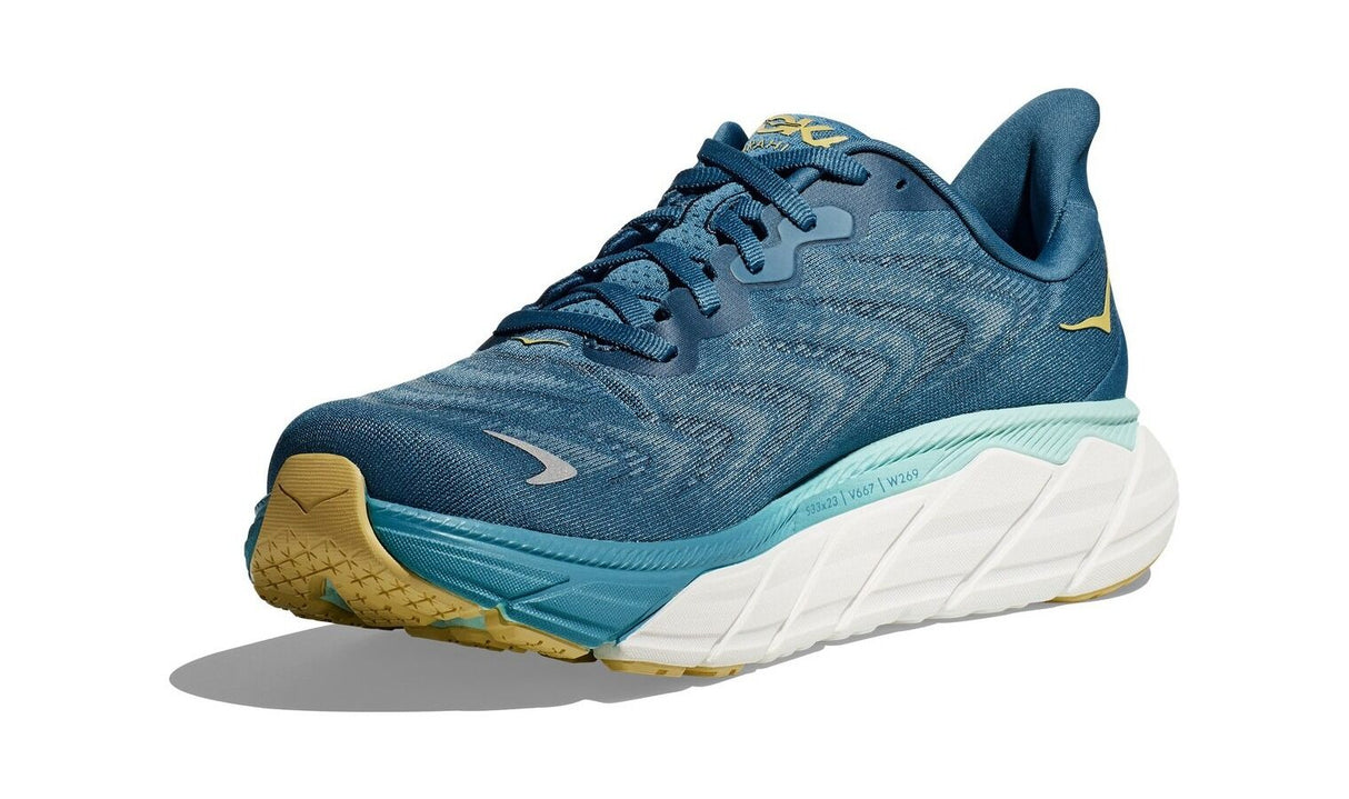Hoka Arahi 6 Mens Running Shoes in Bluesteel / Sunlit Ocean (2023) - US 11.5