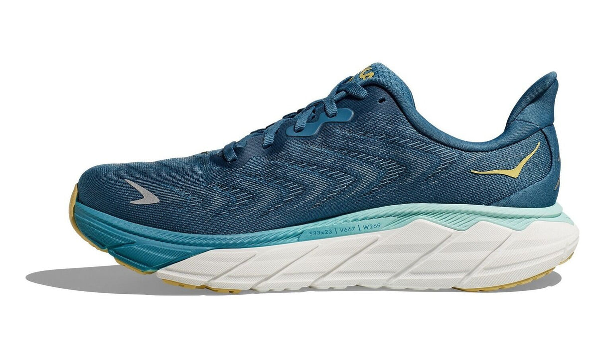 Hoka Arahi 6 Mens Running Shoes in Bluesteel / Sunlit Ocean (2023) - US 11.5
