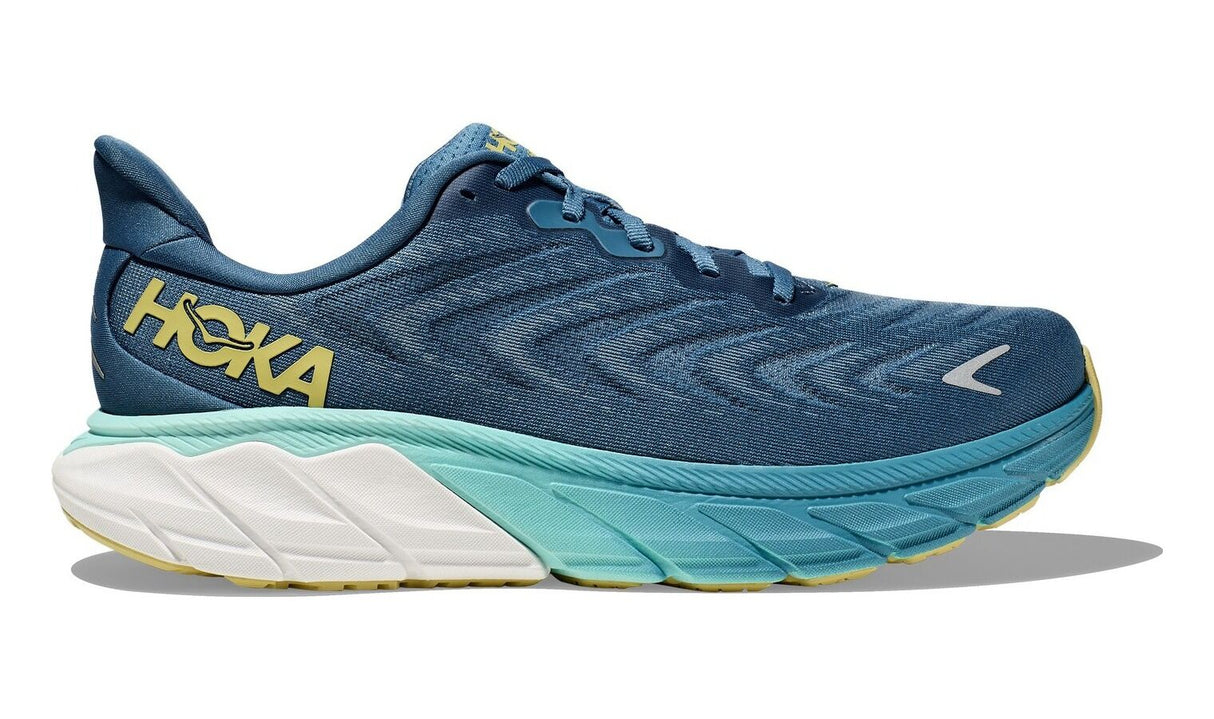 Hoka Arahi 6 Mens Running Shoes in Bluesteel / Sunlit Ocean (2023) - US 11.5