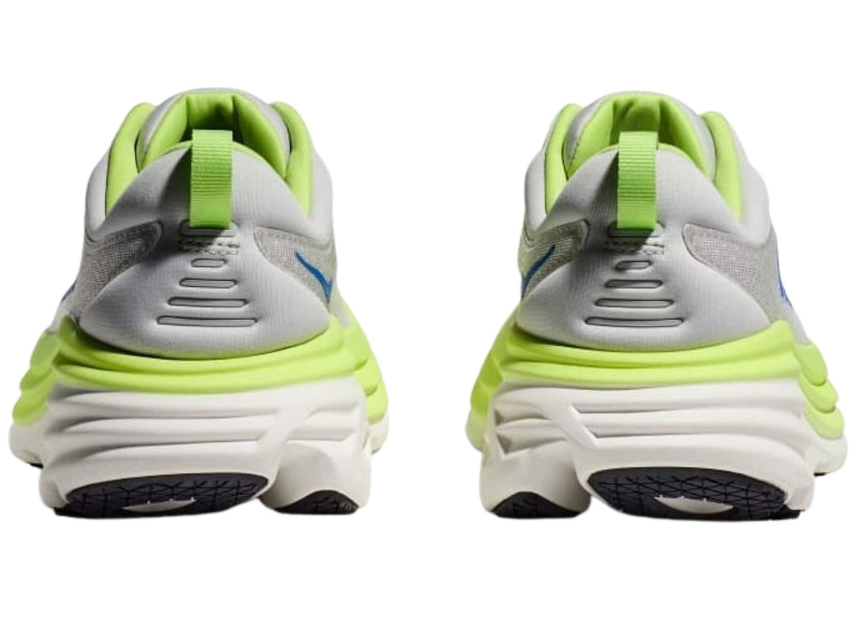 Hoka Bondi 8 Mens Running Shoes in Stardust / Lettuce (2023) - US 10