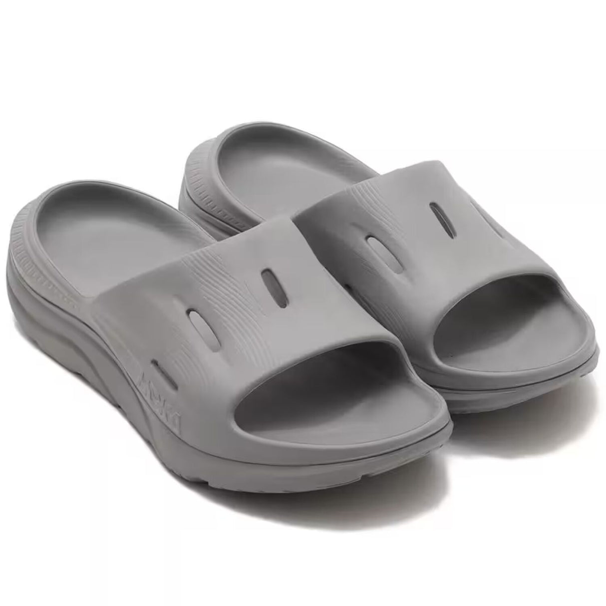 Hoka Ora Recovery Slide 3 Unisex Sandals Comfort Cushion Meta-Rocker in Grey