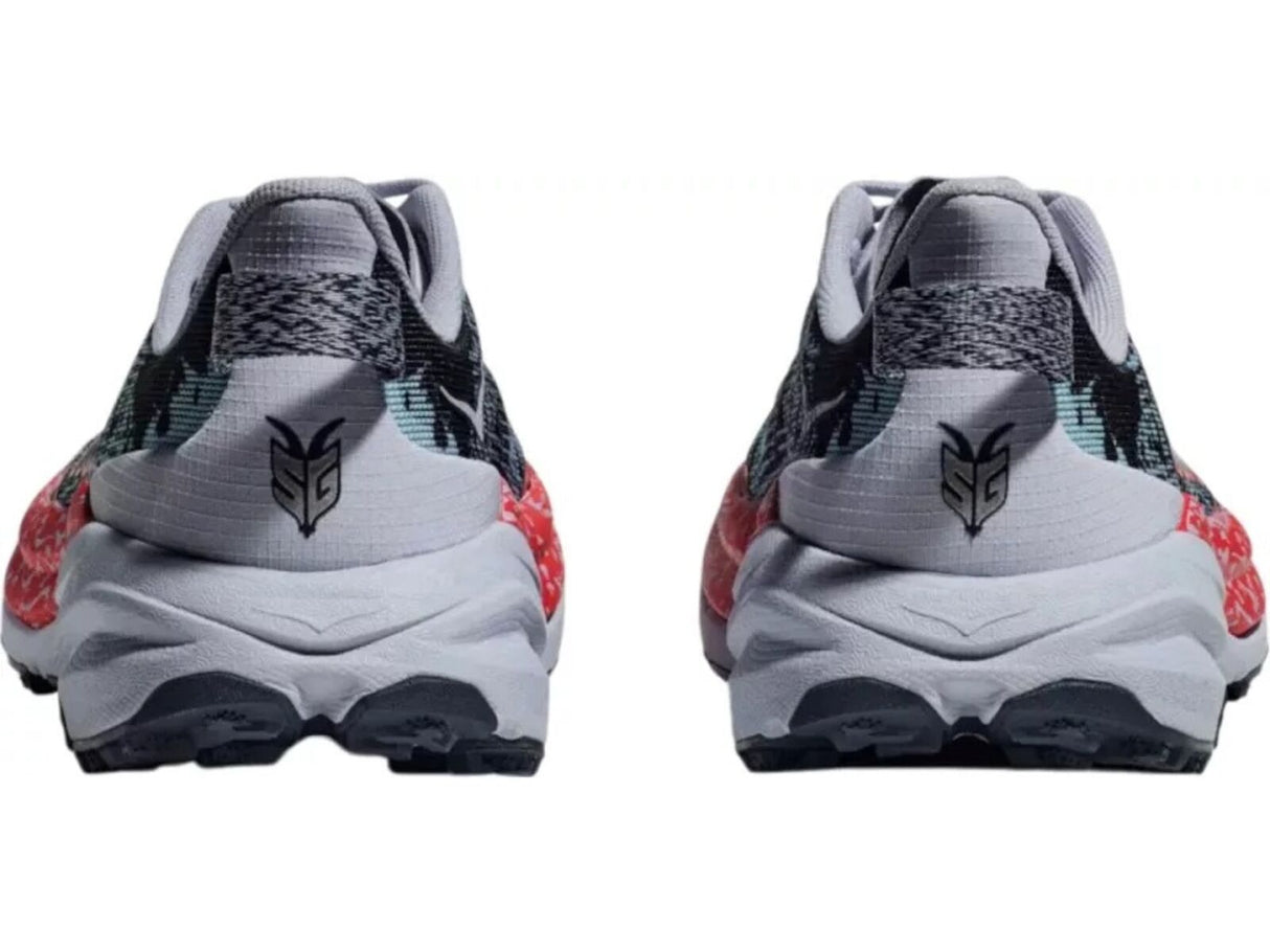 Womens HOKA Speedgoat 6 Trail Running Shoes in Gull / Stormy Skies - Size 11