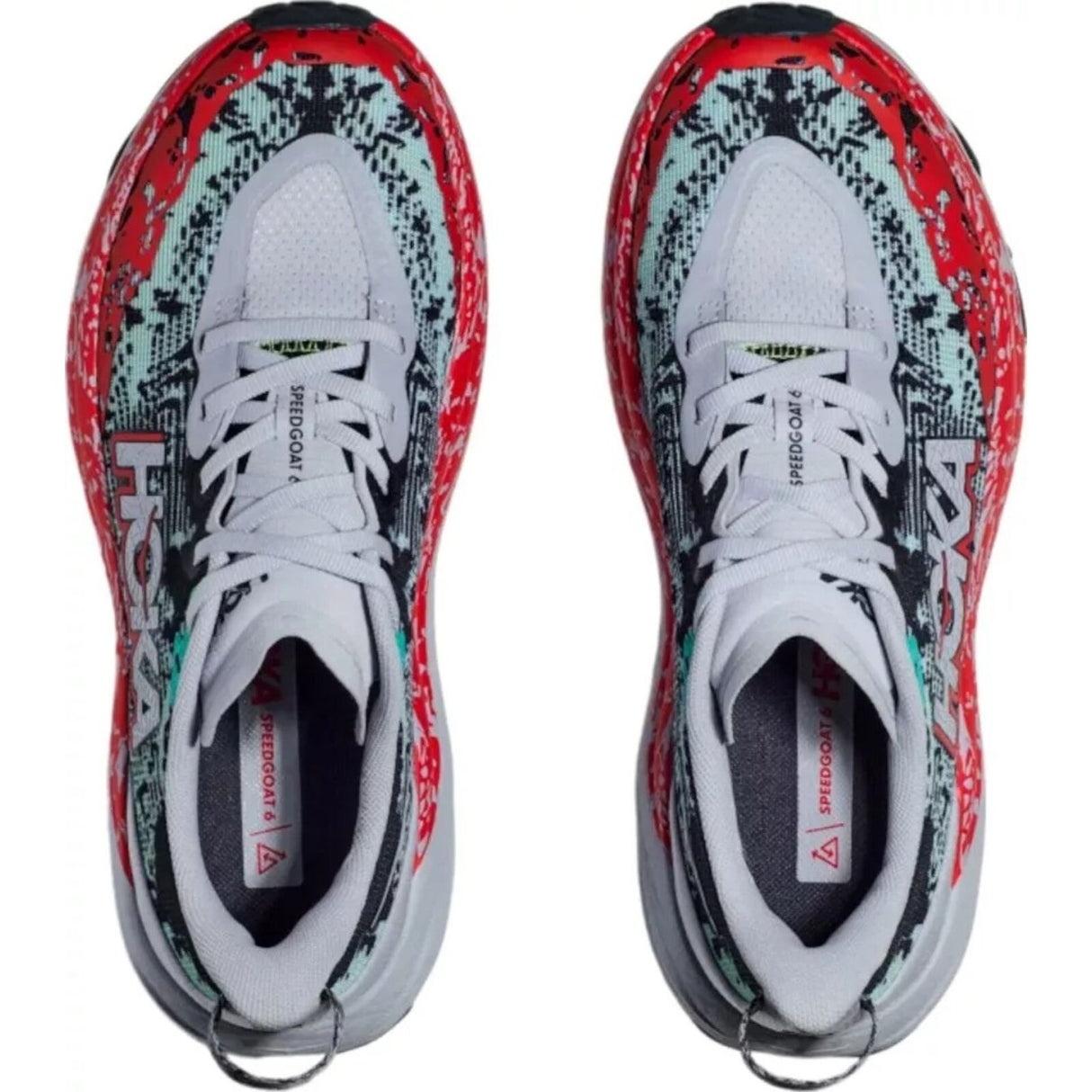 Womens HOKA Speedgoat 6 Trail Running Shoes in Gull / Stormy Skies - Size 11