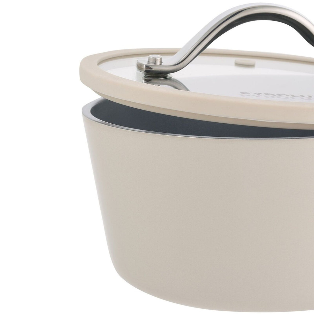 16cm Pyrolux NEXGEN Saucepan 1.3L Ivory | Ceramic Non-Stick, Induction Base, Oven Safe