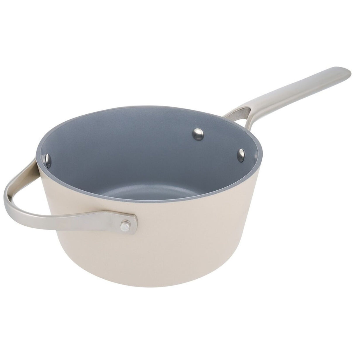 20cm Pyrolux NEXGEN Saucepan 2.8L Ivory w/ Helper Handle | Ceramic Non-Stick Oven Safe