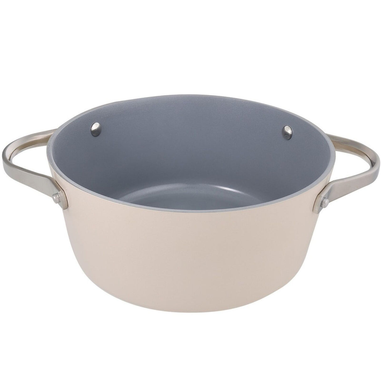 24cm PYROLUX NEXGEN Casserole 4.4L Ivory | Ceramic Non-Stick, Induction Base, Oven Safe