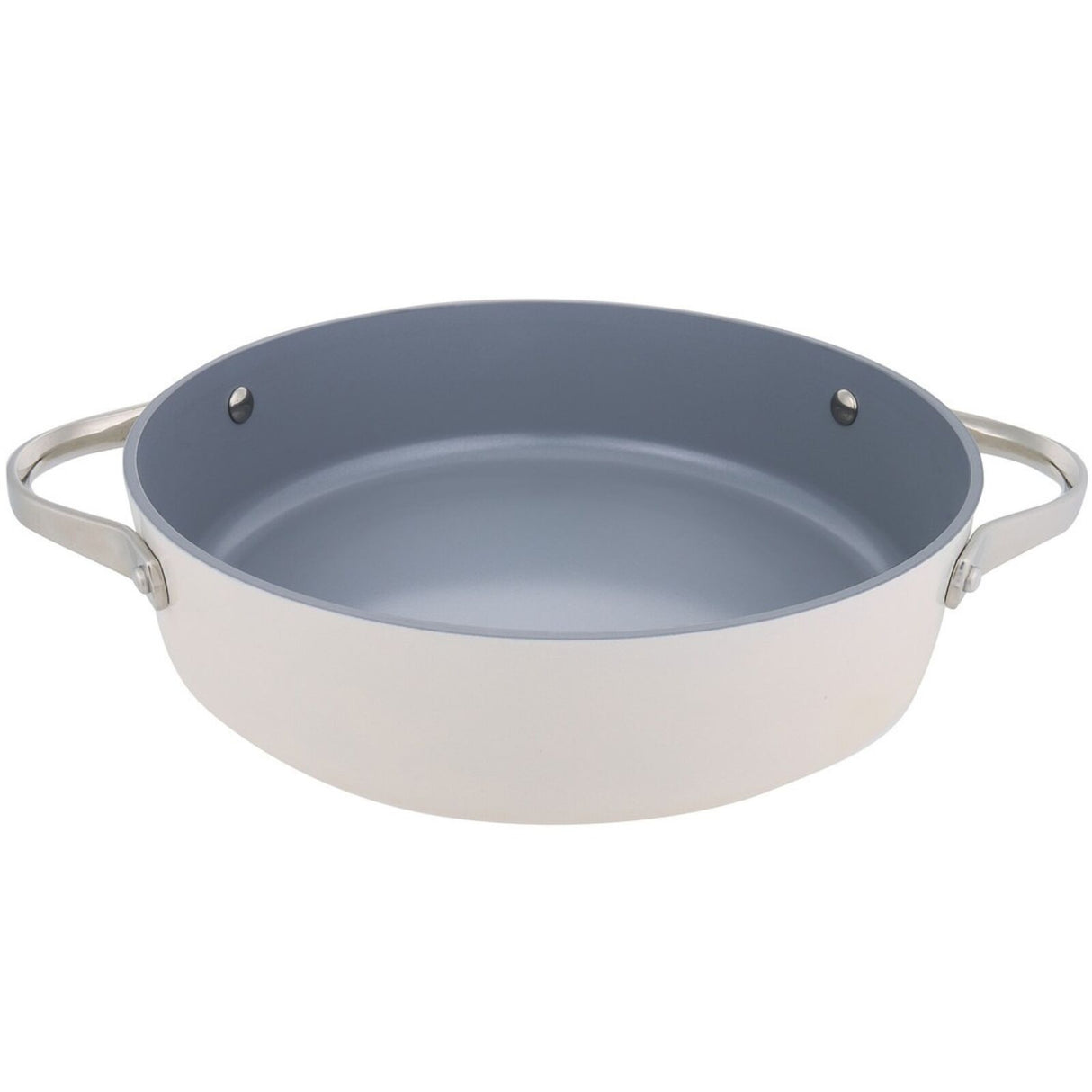 28cm PYROLUX NEXGEN Chef Pan 4.1L Ivory | Ceramic Non-Stick, Induction Base, Oven Safe, Recycled Aluminium