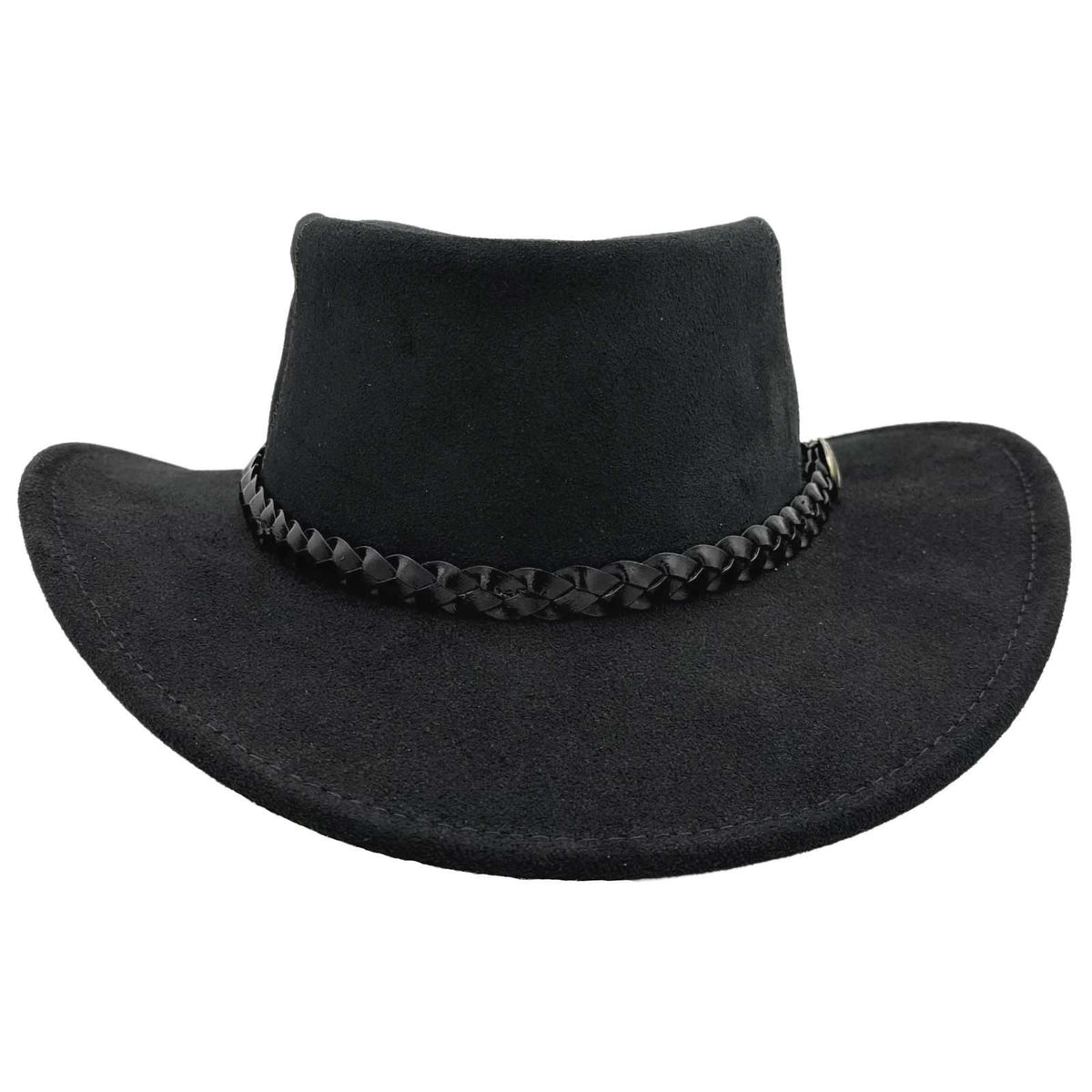 Jacaru 1154 Kookaburra Suede Leather Hat - Water Resistant & UPF 50+ (Made in Australia)