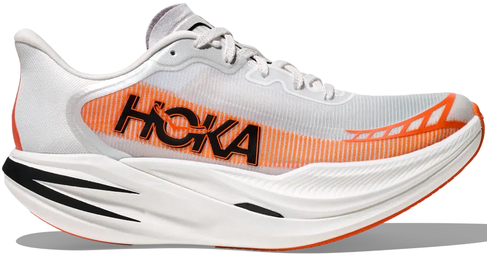 Hoka Cielo X1 2.0 Men’s Racing Shoes Dual Peba Foam Lightweight Carbon Plate in Frost/Lava