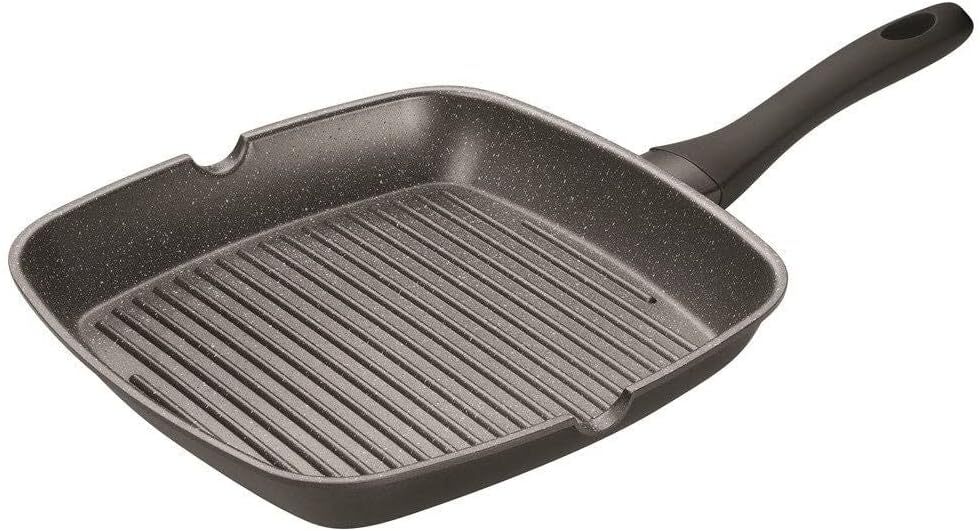 Pyrolux Pyrostone Square Grill Non-Stick Fry Pan 28 x 28 cm Black
