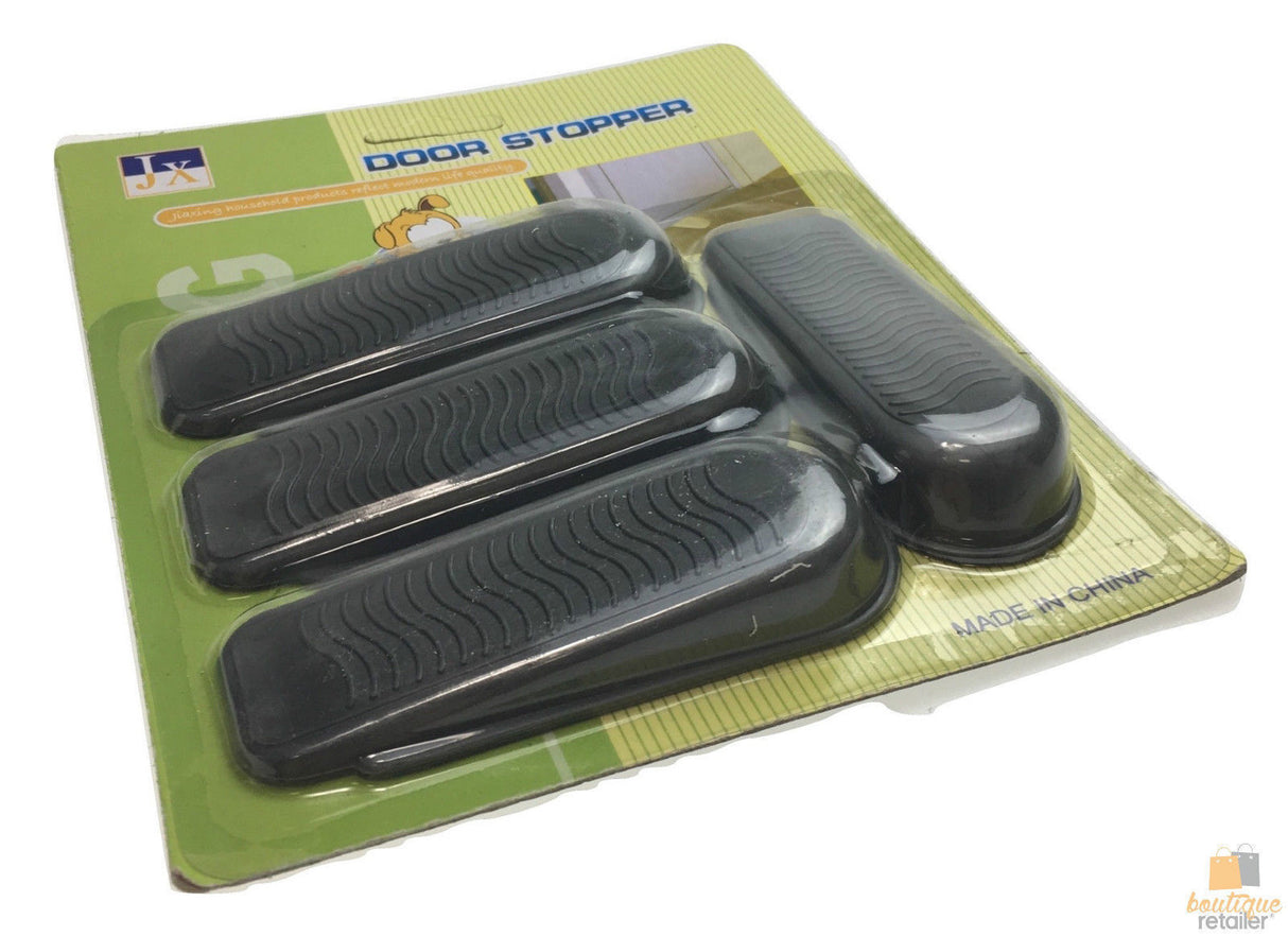 4pcs DOOR STOPPER Set Kit Safety Guard Holder Doorstop Wedge Jam Jammer Home